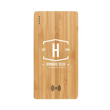 Add Your Logo: Bamboo Power Bank